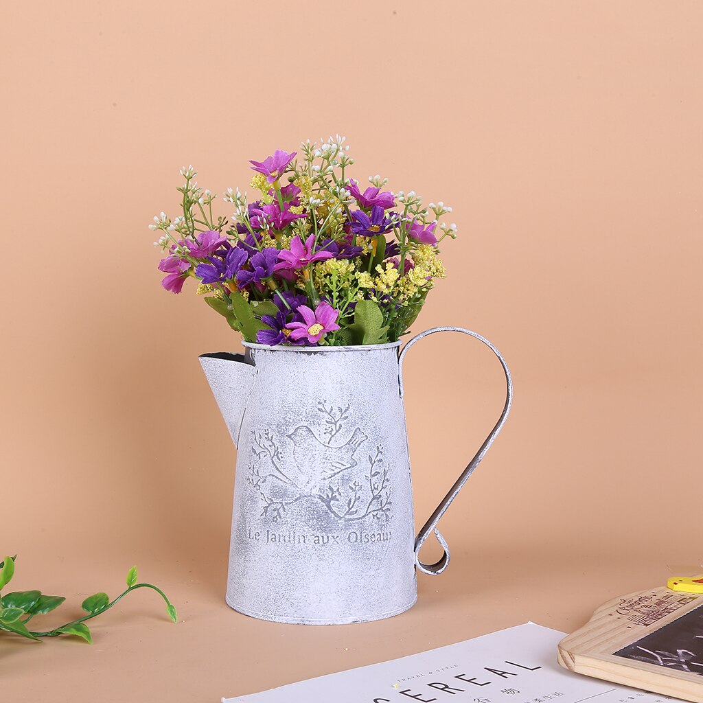 Vintage Iron Flower Jug Pitcher Jar Vase Wedding H... – Grandado