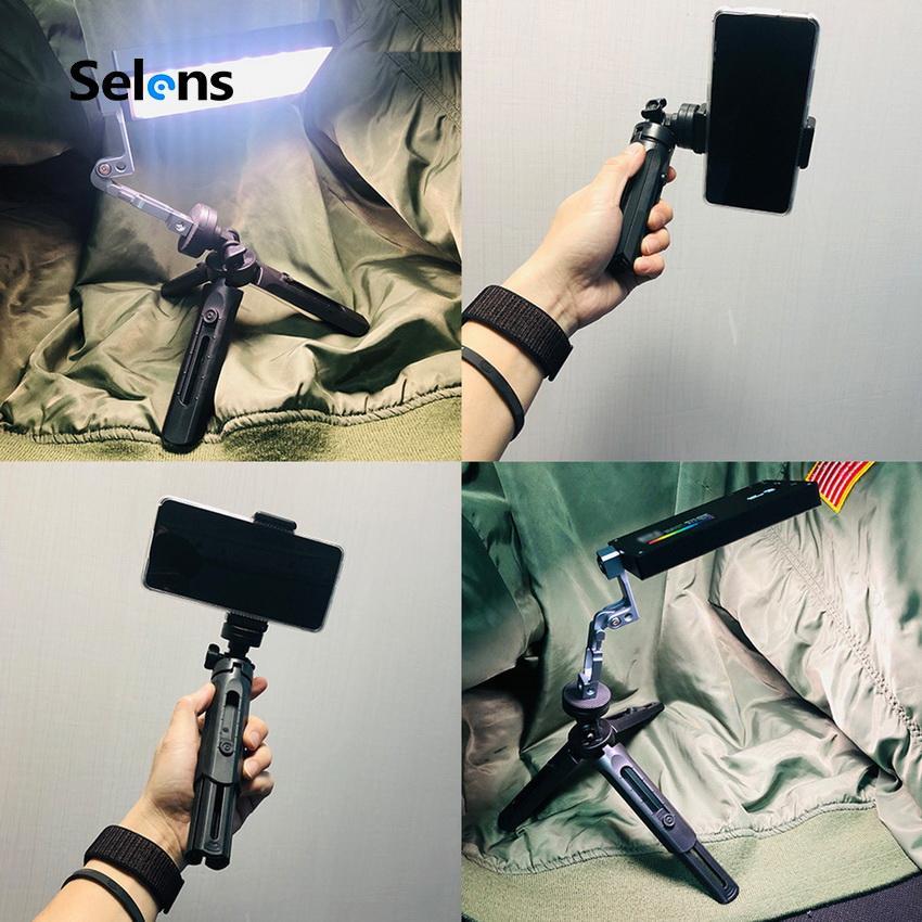 Selens Mini Tripod Folding PortableTable Stand Grip Gimble Stabilizer for Digital Camera DSLR Video Vlog Camcorder Phone Tripod