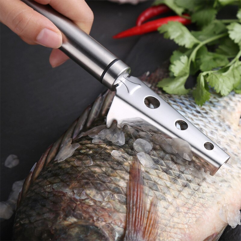 Scaler scale fish cleaning scales remover scaling peeler brushes seafood tools gadgets Chef Scraper skinners kitchen accessory