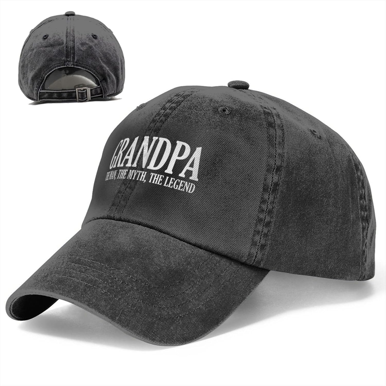 Casquette de baseball grand-père du monde, chapeau de papa de golf, réglable, original, classique, profil bas, chapeau en coton, hommes, femmes