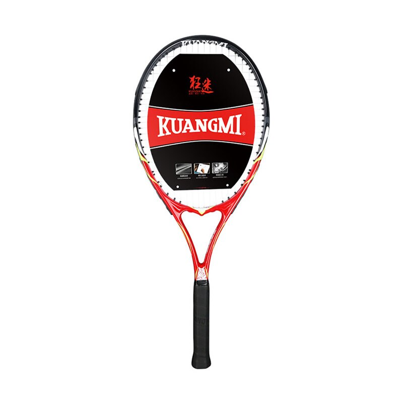 Carbon Faser Sport Professionelle Ausbildung Männlich Weiblich Einzelnen Tennis Schläger: Red