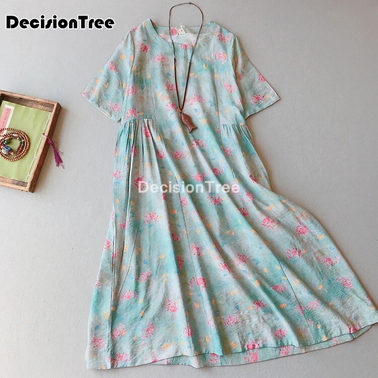 Short Sleeve Long Cheongsam | Wisteria