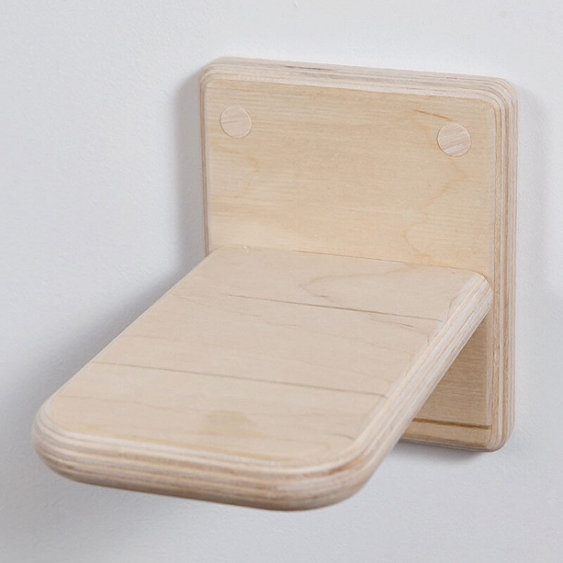 Cat Wall Frame Cat Climbing Ladder Pine Wall Cat Jumping Platform Springboard Solid Wood Wall-Mounted Cat Climbing Frame