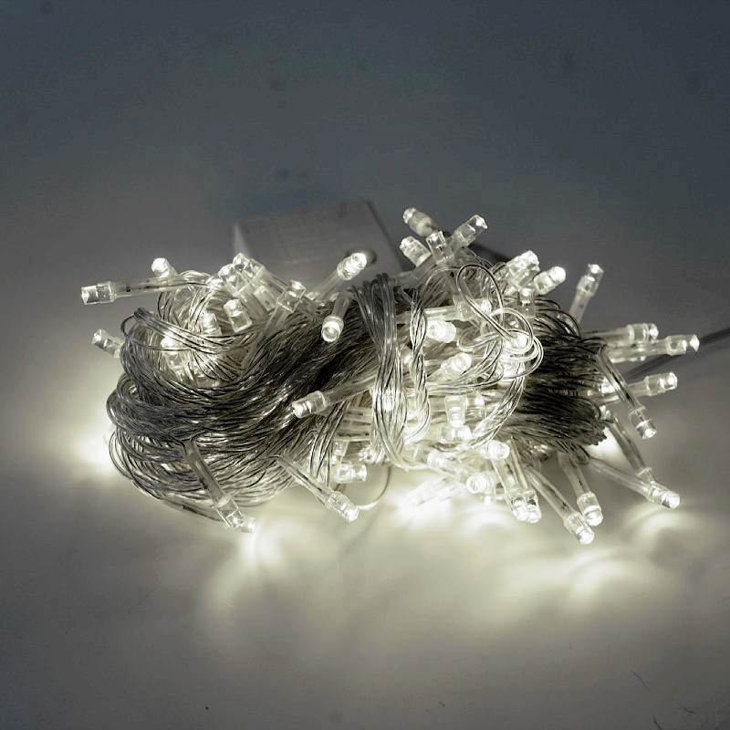 5/10M Girlande Weihnachtsbaum Gebühr Licht Batterie Kasten Schnur Lampe Kette Wasserdicht Hause Hochzeit Party draussen Dekor: Grün / 650W