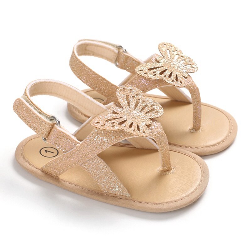 Baby Meisje Sandalen Pu Boog-Knoop Sandalen Platte Hakken Peuter Kids Summer Party Wedding Bloem Parels Sandalen Schoenen: Khaki / 13-18 months