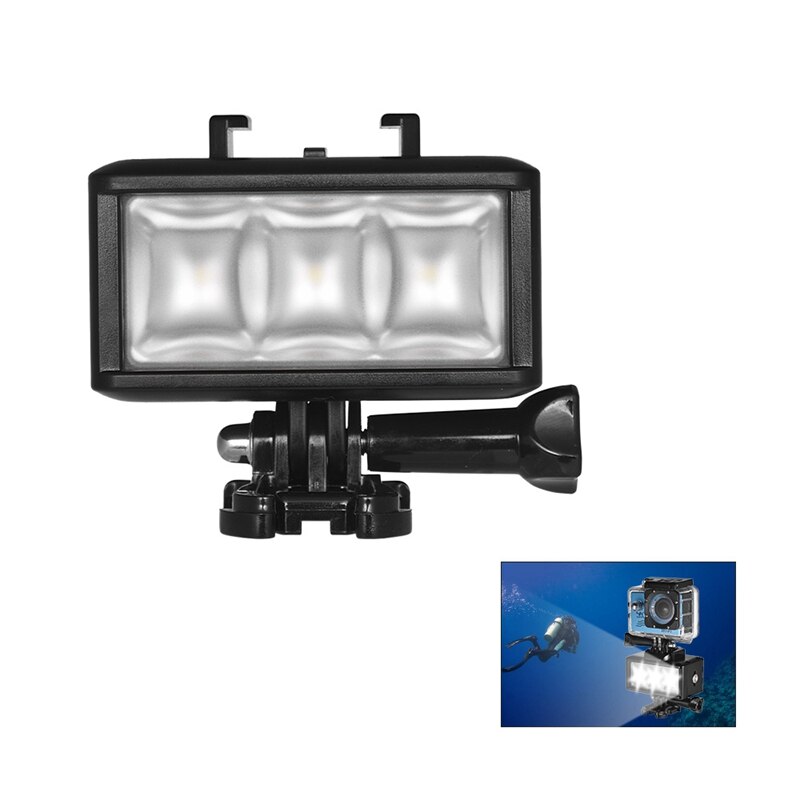 Qinlorgo Diving Light, USB Rechargeable Battery Waterproof 30m LED Video Lamp Underwater Diving Fill Light For Gopro Sports Camera