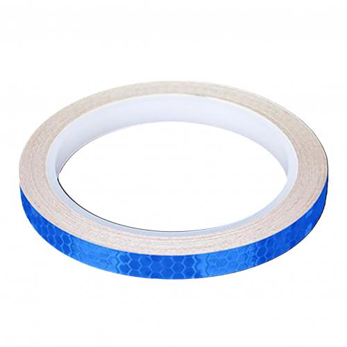 1Pc 8 Meter Auto Styling Reflecterende Streep Tape Motorcycle Bike Body Velg Wiel Streep Tape Stickers Decoratieve Blauw/rood/Geel: Blauw