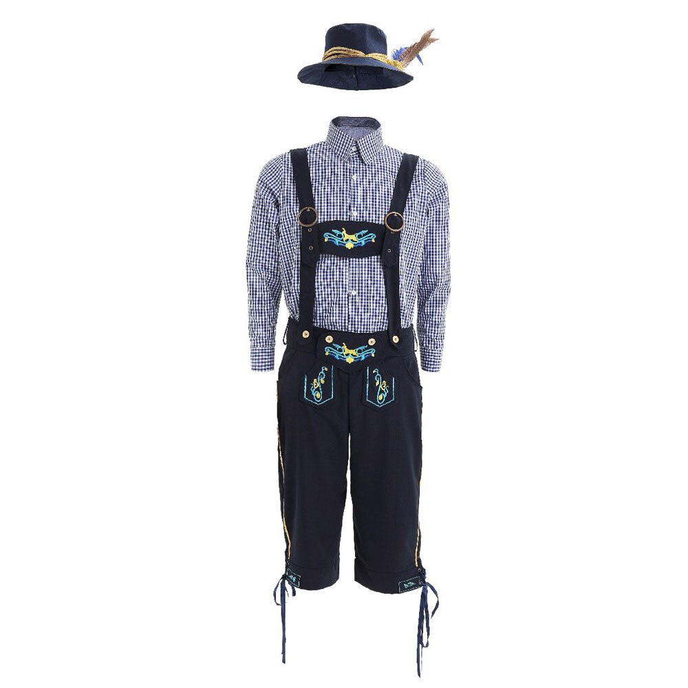 Traje de bávaro Oktoberfest hombres alemanes cerveza Wench disfraces mujeres fantasía cerveza camarero de Cosplay traje para la pareja: men / XL