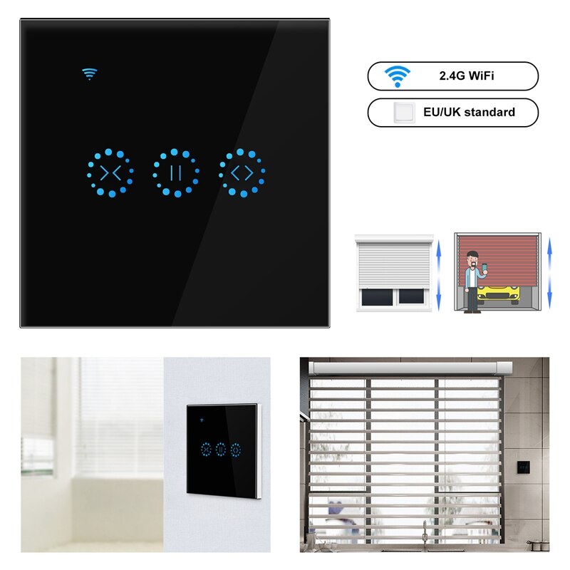 WiFi Smart Light Dimmer Switch Contact in Wall Remote Control Light Work Alexa UK Plug Switch