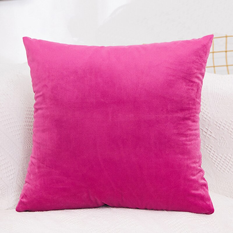 Velvet Cushion Cover Pillowcase Solid Color Pillow Case Decor Sofa Throw Pillows Room Pillow Cover Decorative 60x60: 22