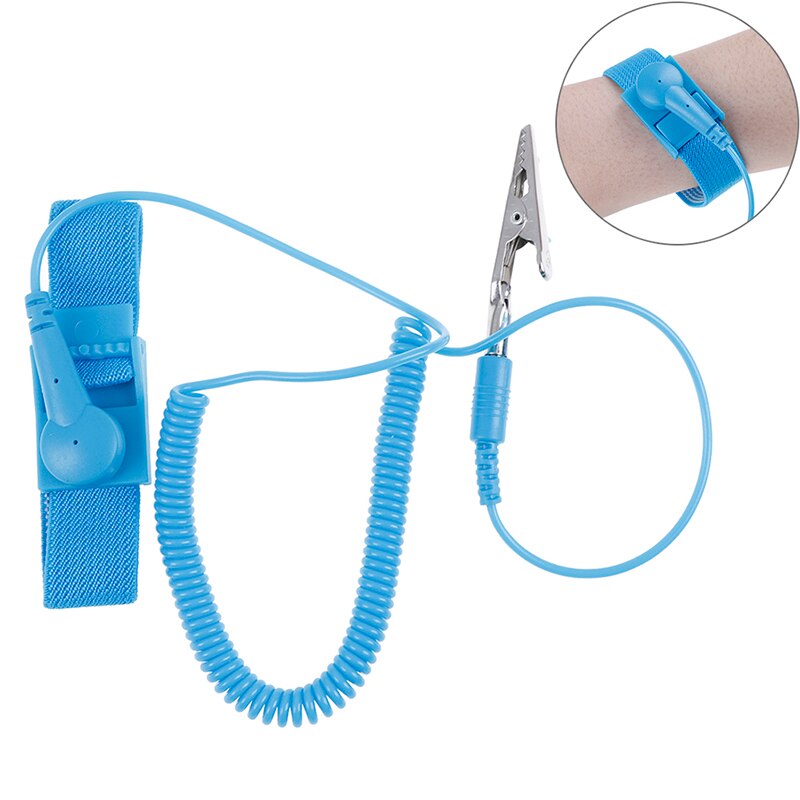 1PC Anti Statische Armbinde Elektro kabellos kabellos Einstellbare ESD Entladung Kabel Handgelenk Band Gurt Hand Ersatz Armbinde