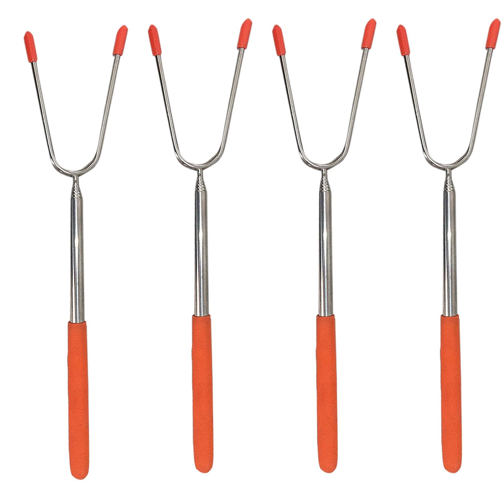 Stainless Steel Grilled Meat Barbecue Fork Fruit Fork Dessert Fork BBQ Tool Meat Forks Cooking BBQ Motor Automatic Outdoor #41