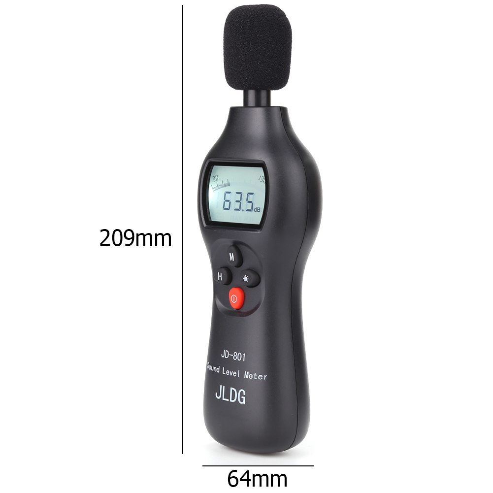 JD-801 Mini Noise Tester Hoge Nauwkeurigheid 30-130dB Digitale Audio Sound Level Meter Diagnostic Sound Noise Meting Gereedschap