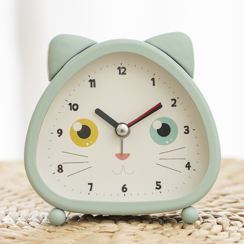 Cartoon Kleine Wekker Studenten Gebruik Nachtkastje Lichtgevende Kinderen Mute Creatieve Persoonlijkheid Lui Klok Alarm