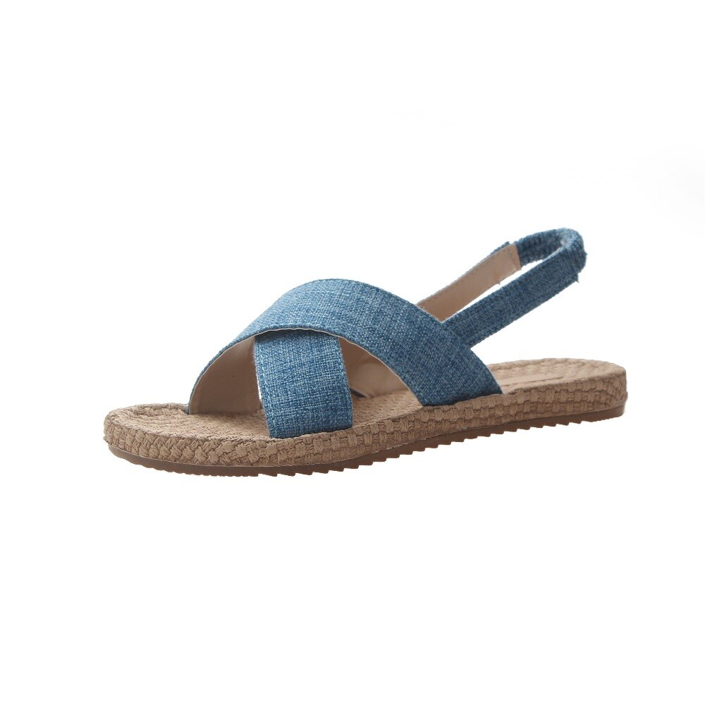 plus size 35-40 flats sandals women sandals slippers women female Gladiator walking flats Casual sandals shoes women Mujer #967