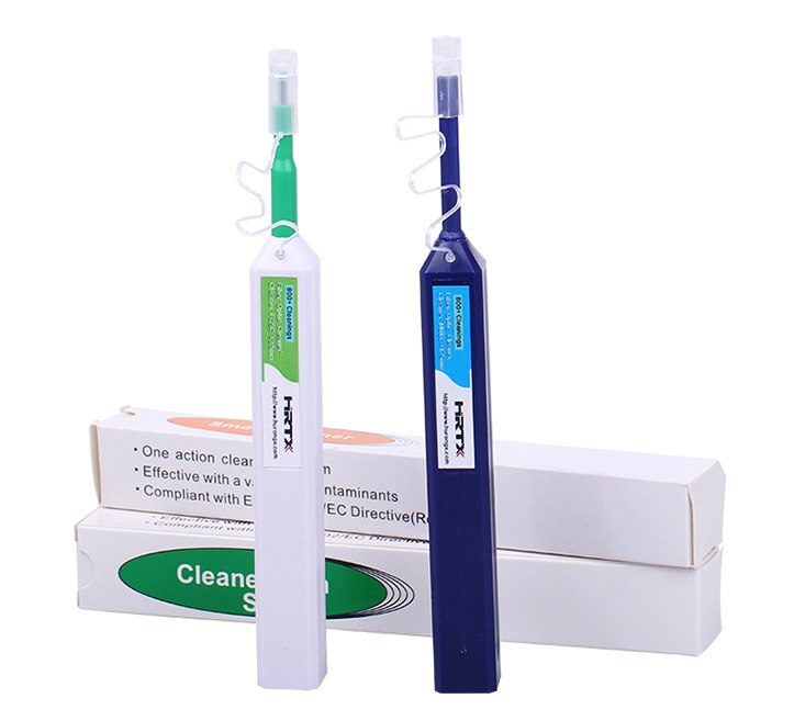 5Pcs One-Click Fiber Optic Connector Cleaner Pen 800 Keer Voor Sc St Fc 2.5Mm En Lc 1.25Mm Adapters Universele Cleaner Tool