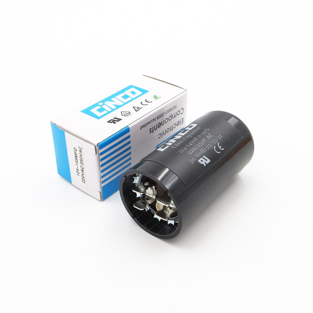 124-149MFD 220V 250V 275V CD60 Air Compressor Washing Machine Start Capacitor 124-149 mf uf Compressor 220VAC 250VAC