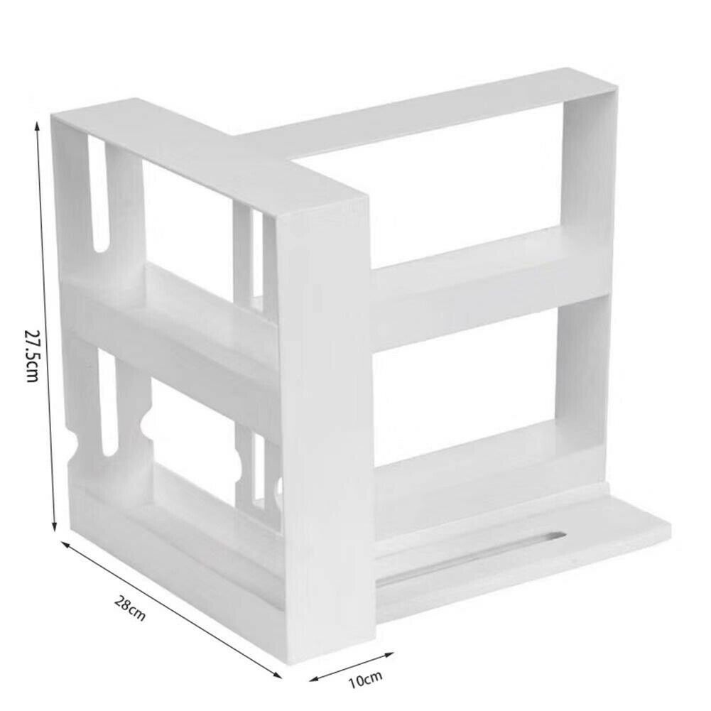 Multifunctionele Roterende Potten Kruidenrek Fles Opslag Wit Pp Kast Keuken Storage Rack Holder Organizer