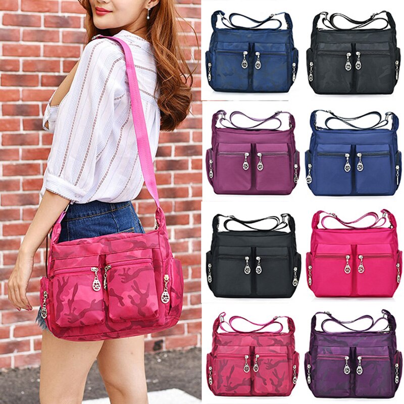 Women Handbag Messenger Bags Waterproof Nylon Multiple compartment Shoulder Bag Unisex Hobos bag