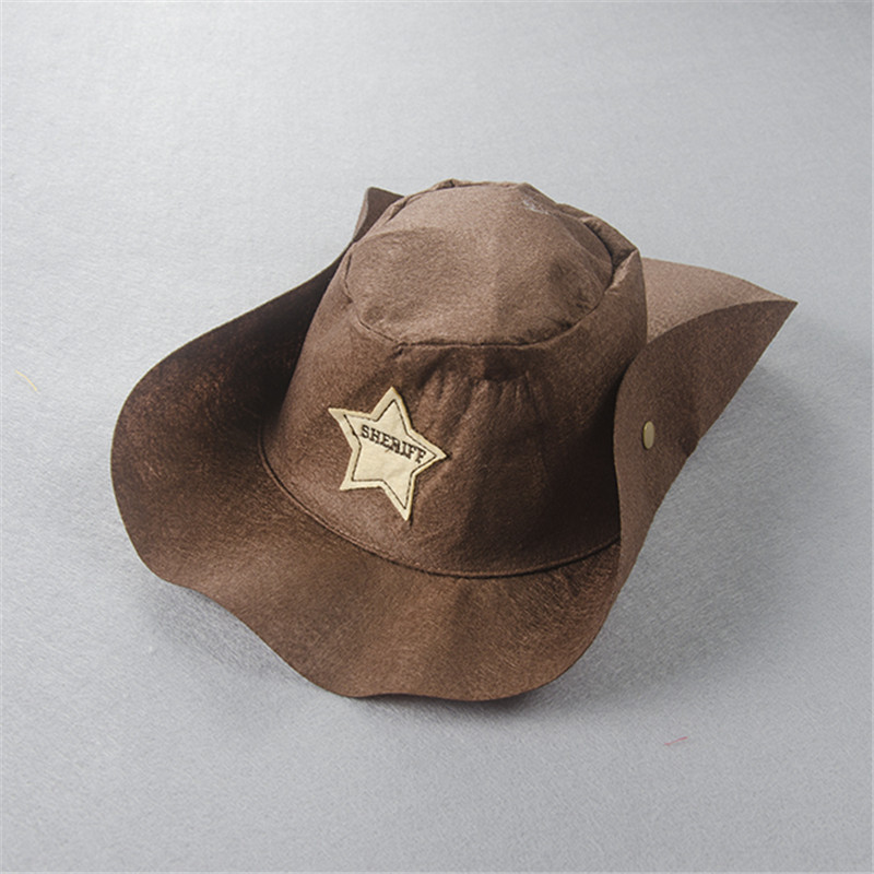 Født babytøj drengebukser med hat og hagesmæk kostume vest cowboy off shoulder småbørnstøj 6 12 18 24 måned