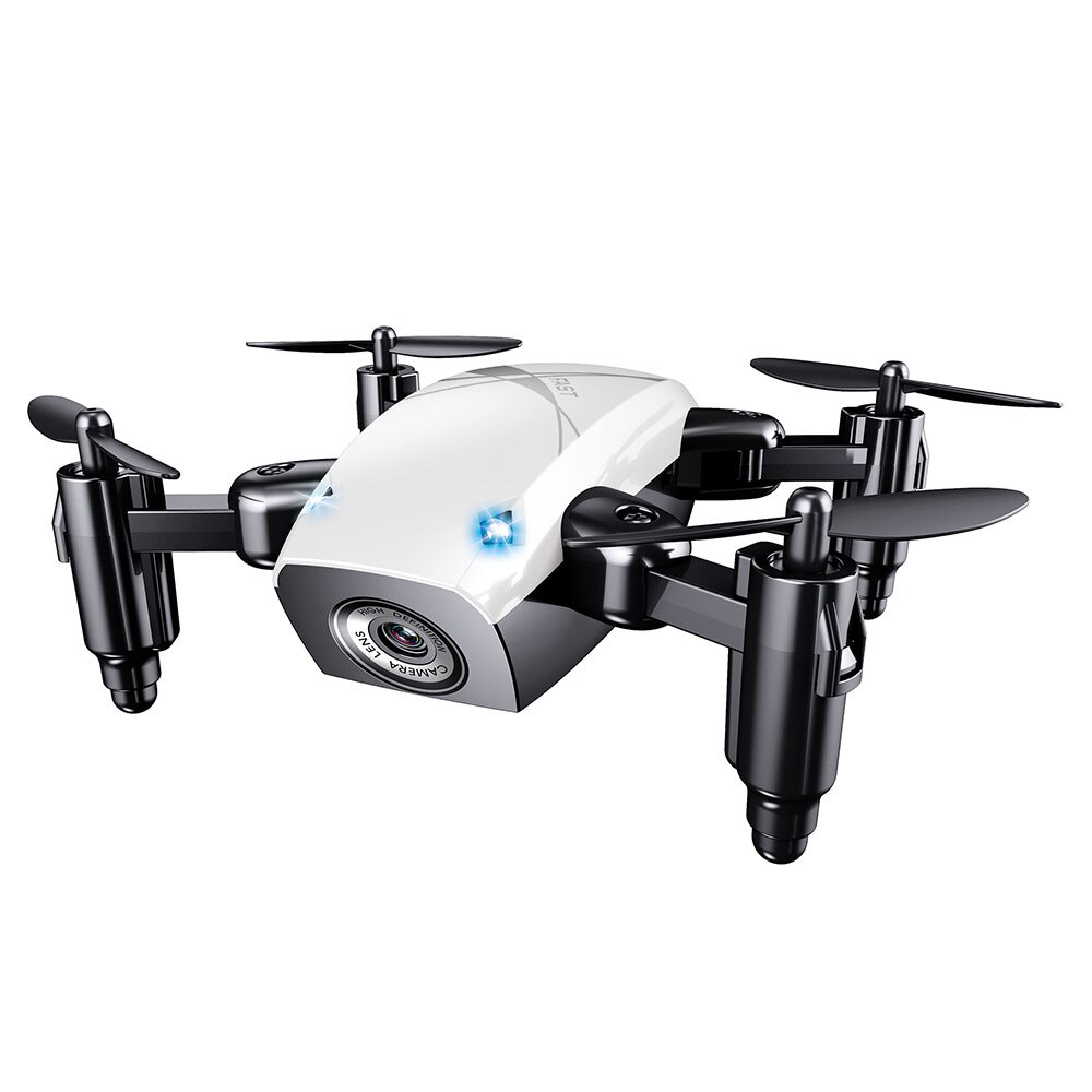 S9 Opvouwbare Mini Drone Met Camera Pocket Drone Micro Drone Rc Helicopter Met Hd Camera Hoogte Houden Wifi Fpv Quadcopter dron: White with Camera