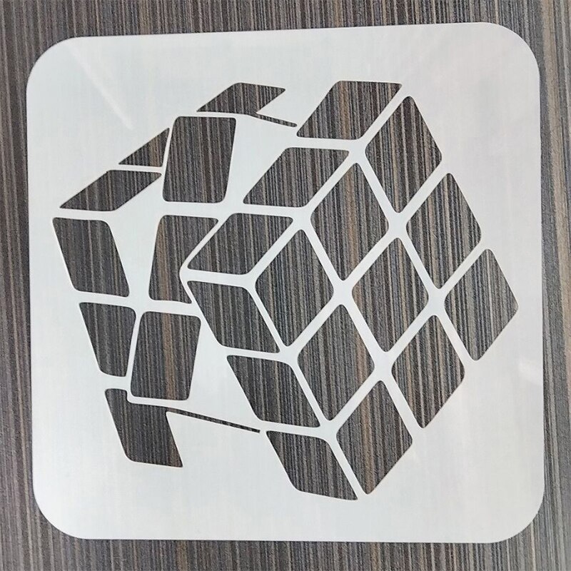 30*30cm geometriska mandala gör det själv lager stenciler väggmålning möbler scrapbook färgläggning prägling album dekorativ mall: E5