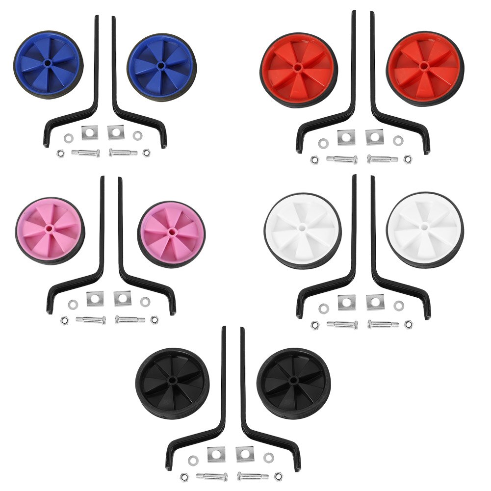 1 Pair Bike Stabilisers Auxiliary Training Wheels Children Bicycle Stabilisers Cycling Parts for 12-20 inch MTB Bike Universal