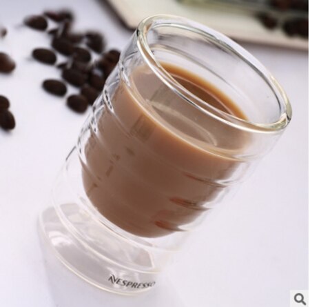 Nespresso Caneca hand blown double wall whey protein canecas Nespresso coffee mug espresso coffee cup thermal glass