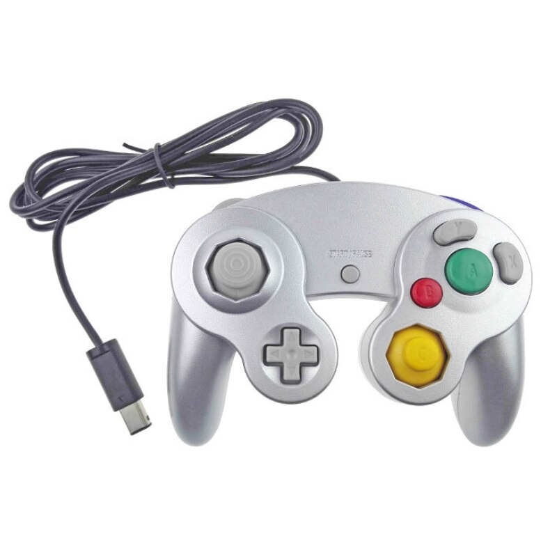 Classic Wired Controller Joypad Joystick Gamepad For Nintend For Gamecube Controller For Wii Vibration Gameing: Silver