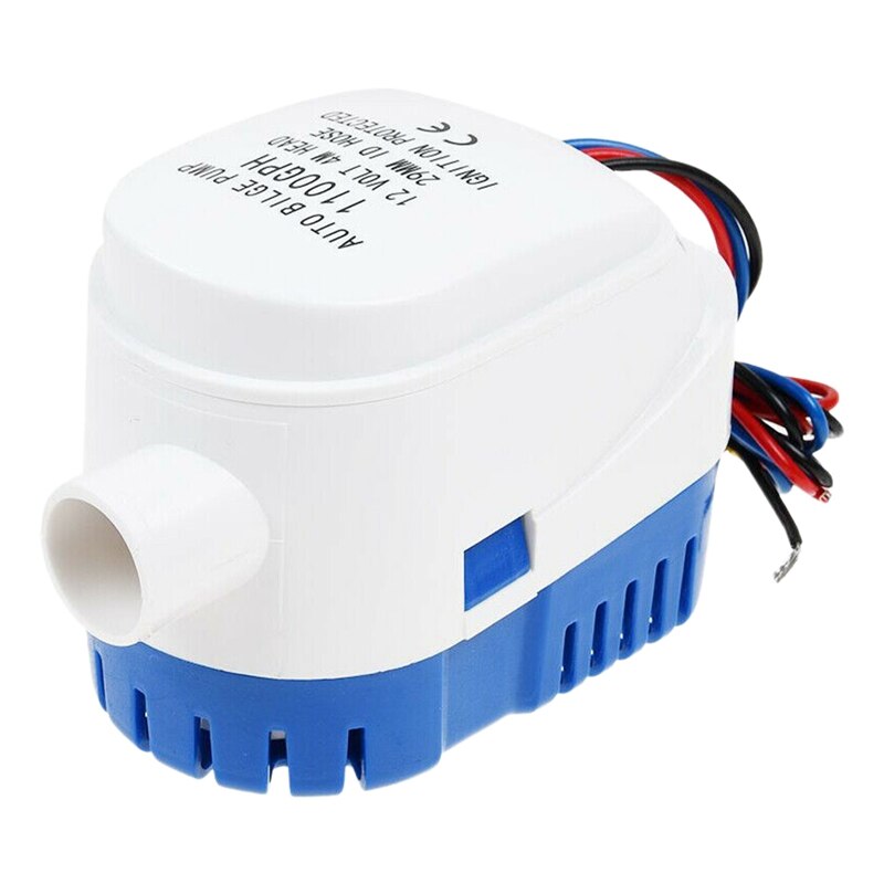 12V 1100GPH Marine Boot Automatische Bilge Waterpomp Rv Auto Dompelpomp