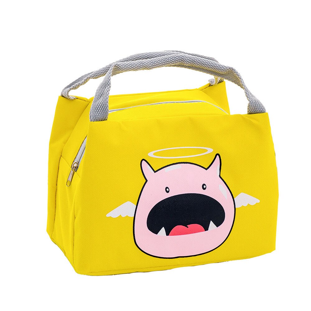 Cute Cartoon Lunch Bags Children Waterproof Cooler Bag Kids Foods Heat Preservation Tote Bag Girls Portable Bento Pouch: G