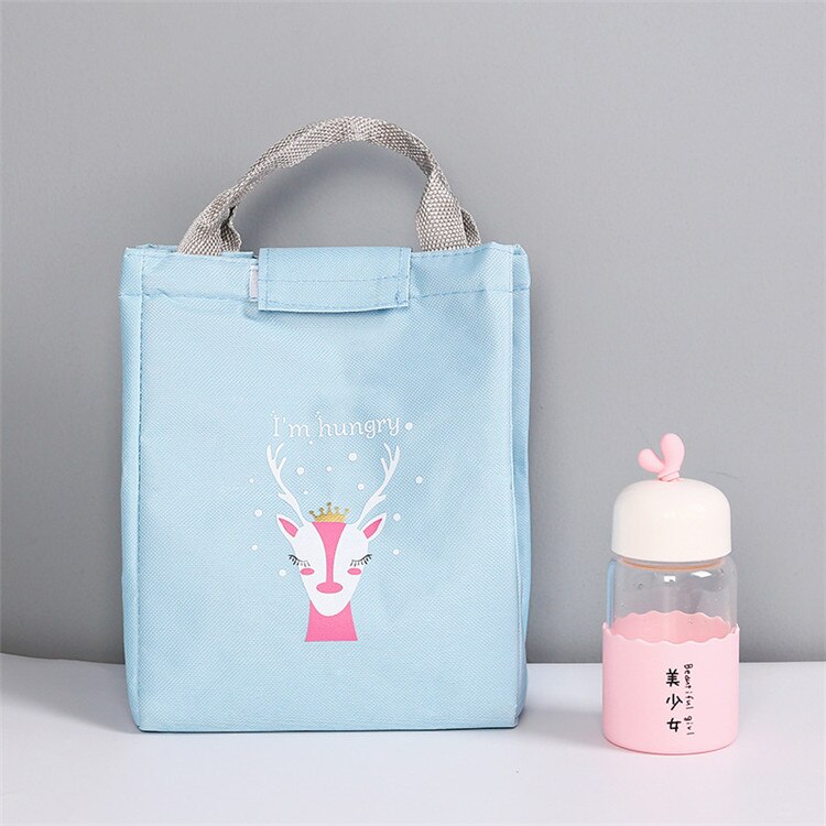 Bolsa térmica isolada para almoço, portátil, caixa, crianças, desenho animado, animal, praia, piquenique, feminino, menino, bolsa cooler, bolsa de mão: 14