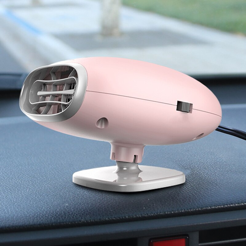 Auto Voertuig Draagbare Verwarming Ventilator Kachel Ontdooier Ontwaseming Praktische Accessoire 24V(Grijs Zwart