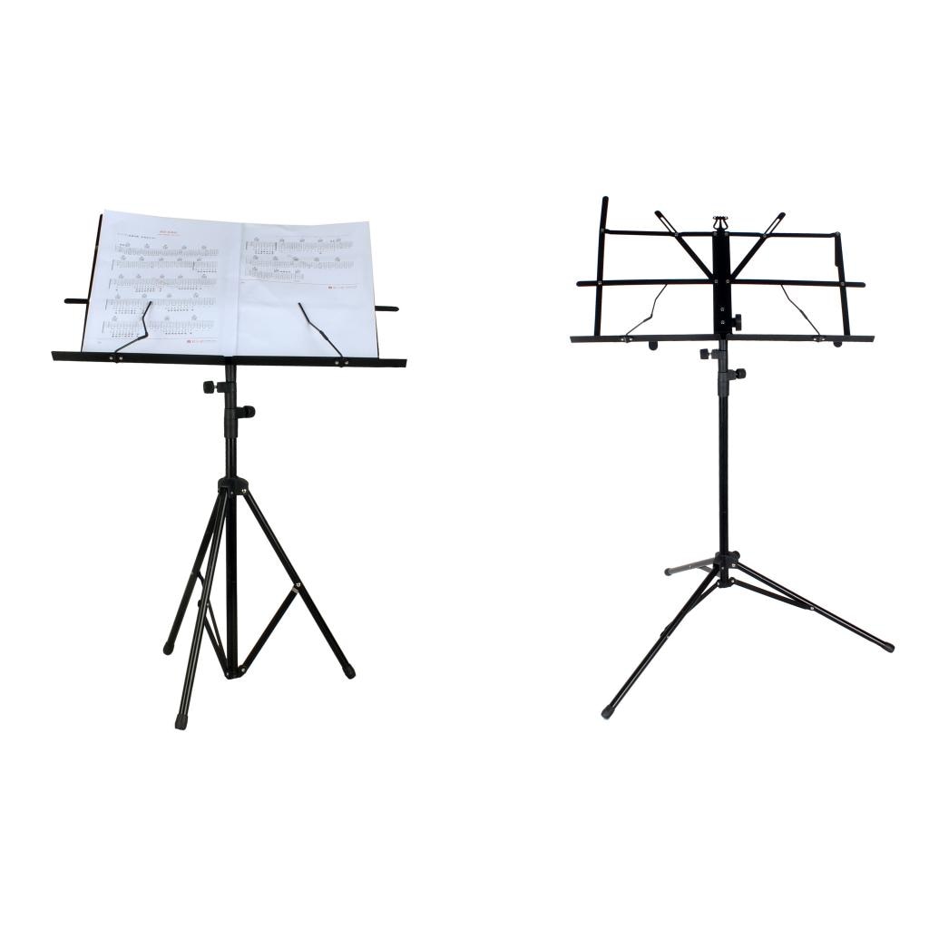 Portable Folding Heavy Duty Metal Music Stand Sheet Music Stand + Waterproof Carrying Bag