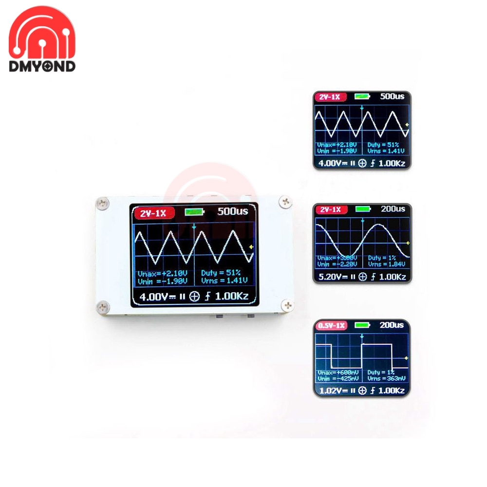 DSO188 Mini Pocket Digitale Oscilloscoop Kit 1Mhz Bandbreedte 5 Ms/s Sampling Rate Ingebouwde Batterij Digitale Oscilloscoop diy