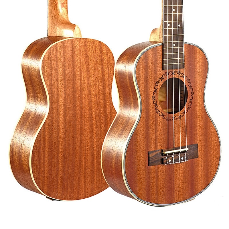 Ukelele eléctrico acústico Tenor 26 pulgadas guitarra 4 cuerdas ukelele hecho a mano madera guitarrista Mahogany