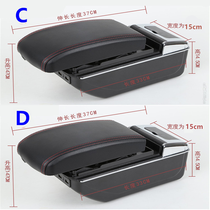Universal- Auto Armlehne Kasten zentrale Universal- modell armlehne Kasten Auto zubehör aufbewahrungsbox unterstützung Arm Innen nachrüsten teile