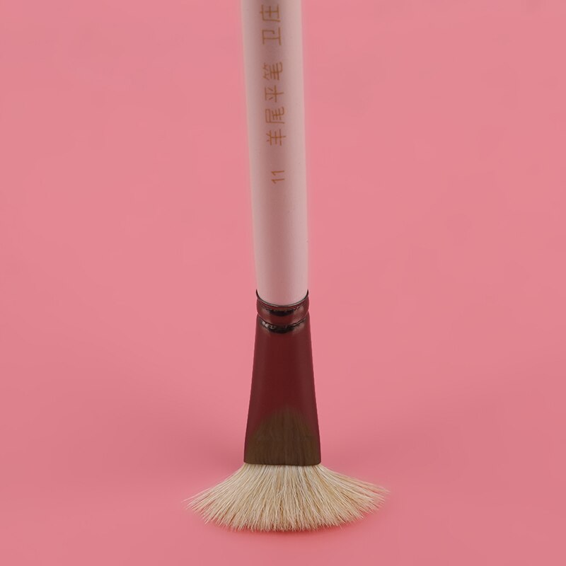 Oil Paint Brush 6 PCS Nylon Hair Set Round Filbert Angel Flat Brush Acrylic DIY Watercolor Pen for Artists Painters Beginners