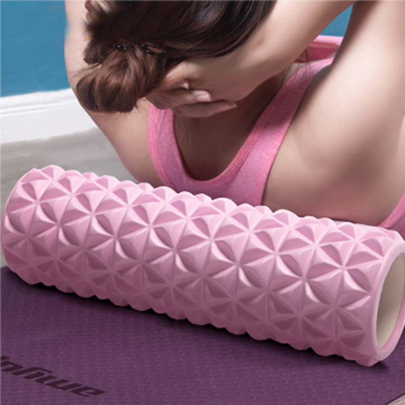 Drill Stone Yoga Massage Foam Roller Muscle Relax Lean Leg Foam Column Fitness Spike Yoga Stick Beginner Shaft Roller