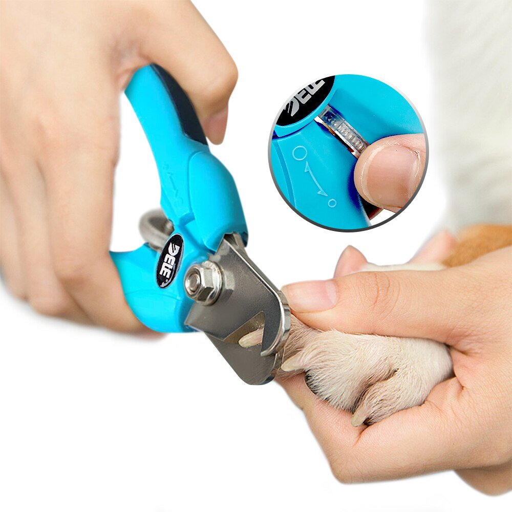 Dele Hond Nagelknipper En Trimmers-Vlijmscherpe Messen-Voor Veilig-Stevige Non Slip Handgrepen-Gratis nagelvijl, verstelbare Blade