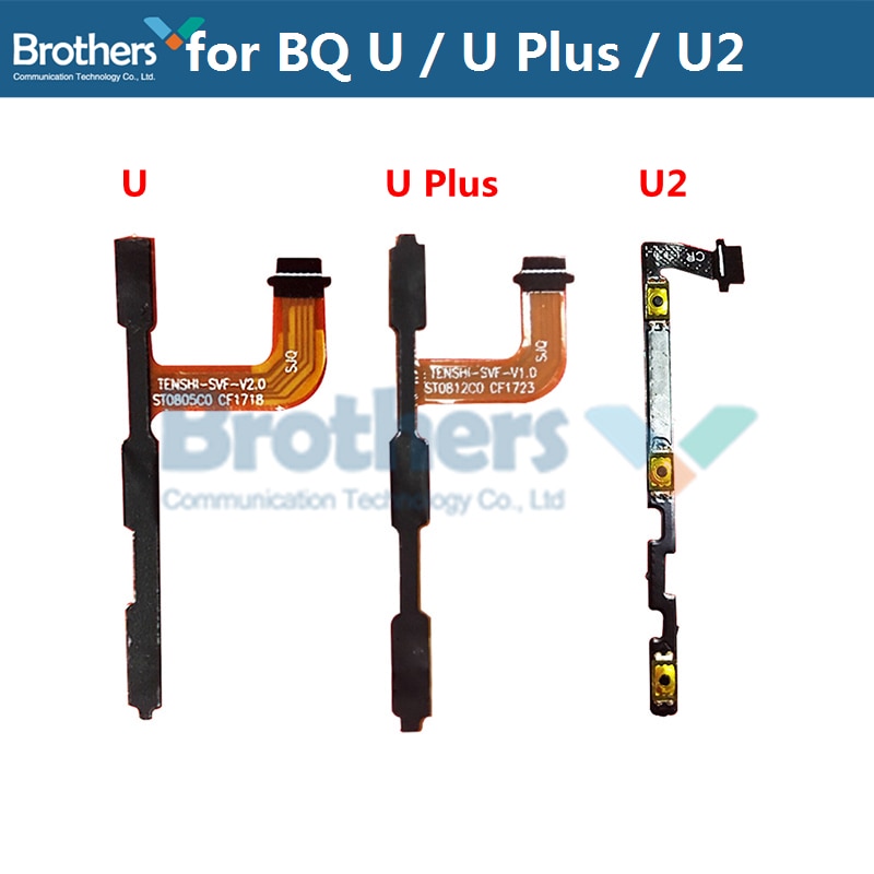 Voor BQ Aquaris U U Plus U2 Power Flex Kabel Volume Knoppen Flex Kabel Voor BQ U2 U Plus Power aan Uit Flex Kabel Telefoon Vervangende