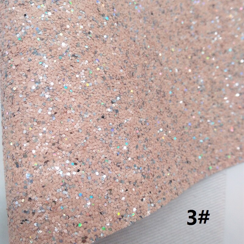 ROSA Tecido Glitter, Glitter Tecido De Couro da Camurça Do Falso, folha De Couro sintético Para Arcos A4 Tamanho 8 "x 11" Piscar Ming XM114: 3
