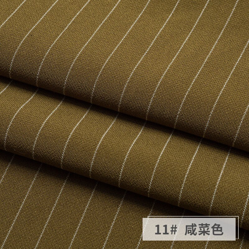 Elastic Striped Fabric Drooping Suit Pants Skirt Cloth Sewing Dress Stretch Polyester Spandex Anti-wrinkle Brocade Black Blue: 11