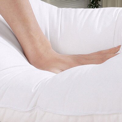 95% funda de almohada de relleno de plumas de ganso blancas, almohada textil para dormir para el hogar