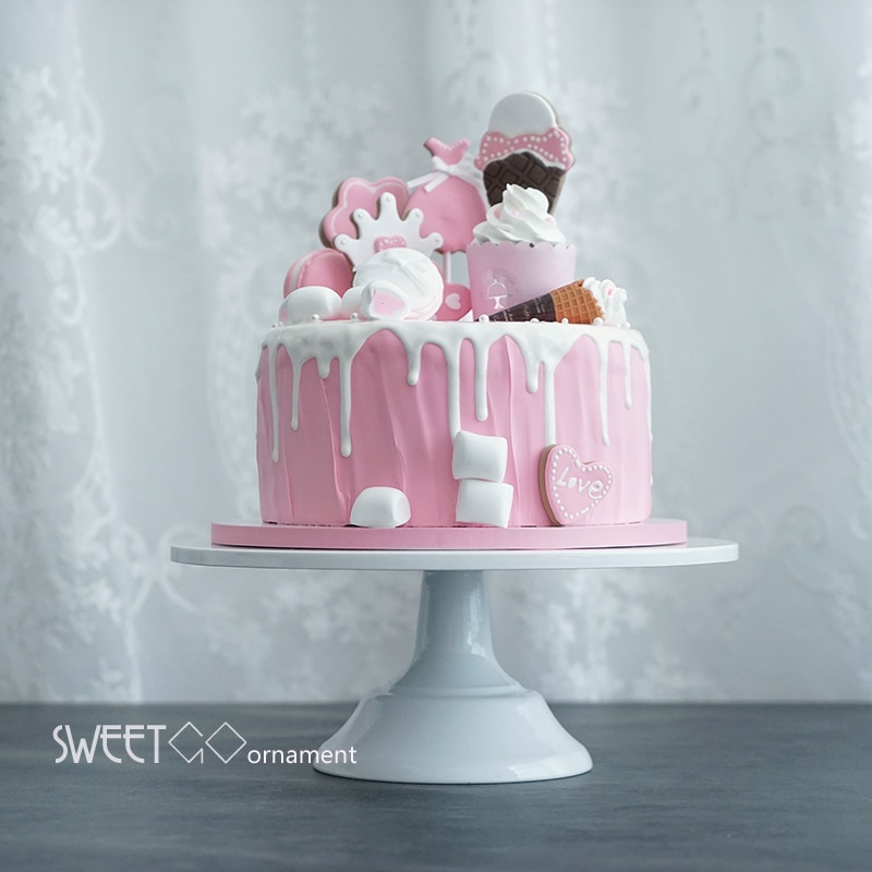 Sweet go Grand boulanger présentoir à gâteaux 12 pouces blanc outils de mariage Fondant ustensiles de cuisson Cupcake décoration fournitures Dessert Table Pops