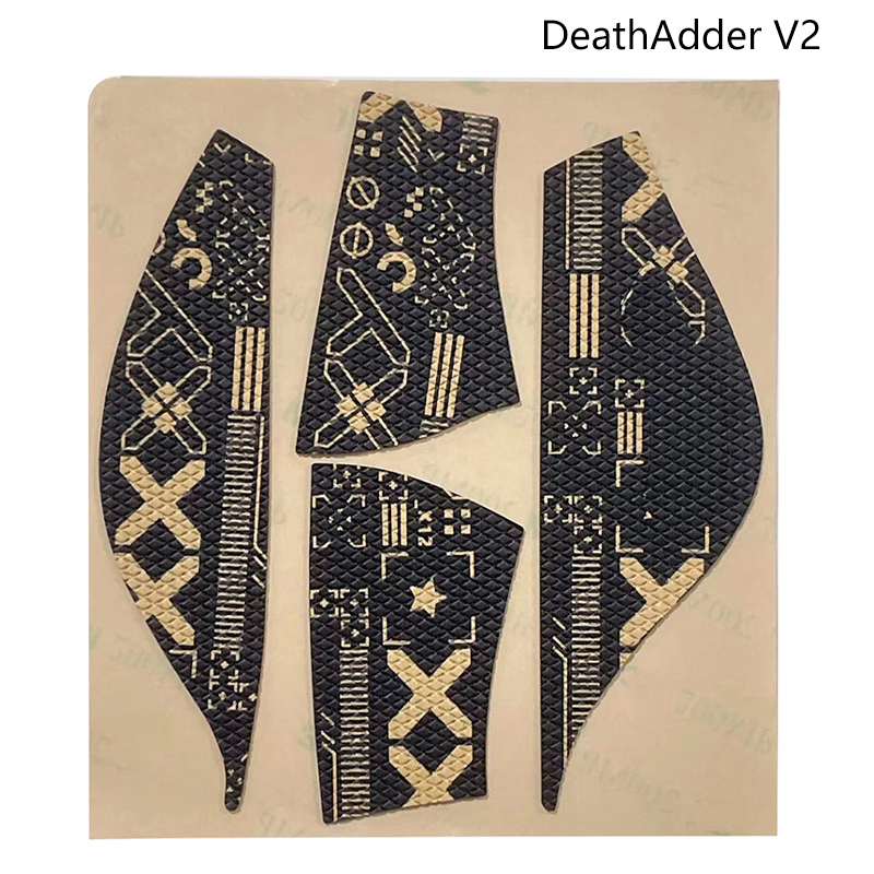 Muisgrip Tape Skate Sticker Non Slip Hagedis Huid Zuigen Zweet Voor Razer Adder Ultimate Deathadder V2 Pro Mini Draadloze Muis: Beige wit