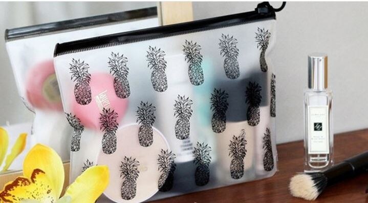 A4/A5 Simple Leaves Transparent PVC File Folder Document Filing Bag Cosmetic Stationery Bag Promotional Stationery: A5 Style B