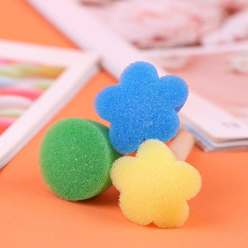 5 stücke freundlicher Kleinkind Schwamm Stempel Pinsel Bausätze Blume Zeichnung Spielzeug Für freundlicher Farbe Spielzeug Malerei Pädagogisches Spielzeug