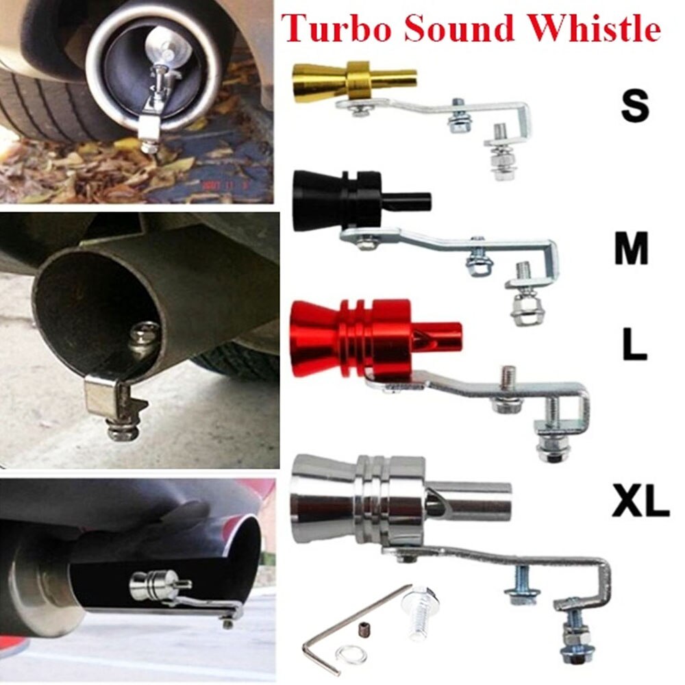 Universal turbo fløjte til udstødningsrør, fløjte i lyddæmper, simulator udstødning, udstødningsrør dyse s/m/l/xl