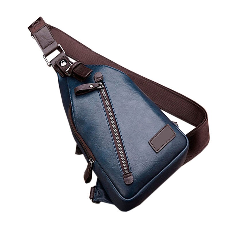 Hommes en cuir/Nylon Vintage fronde poitrine sac voyage bandoulière messager petit homme sac à bandoulière Anti-vol sacs décontracté és